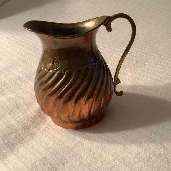 Vintage Decorative Brass Pitcher - Picture 1 of 5